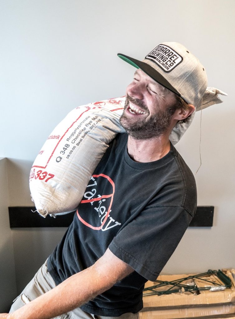 man at work laughing
